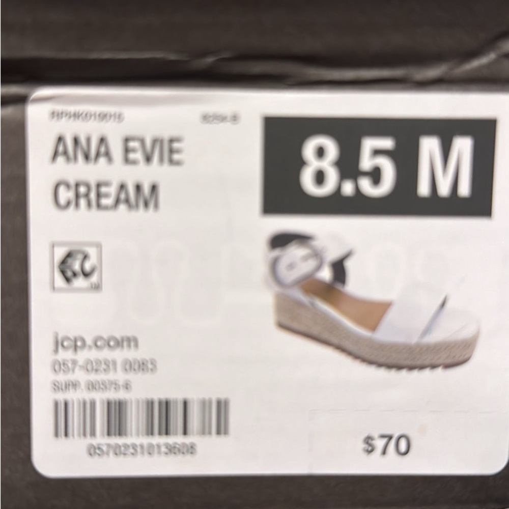 White Sandal Wedge